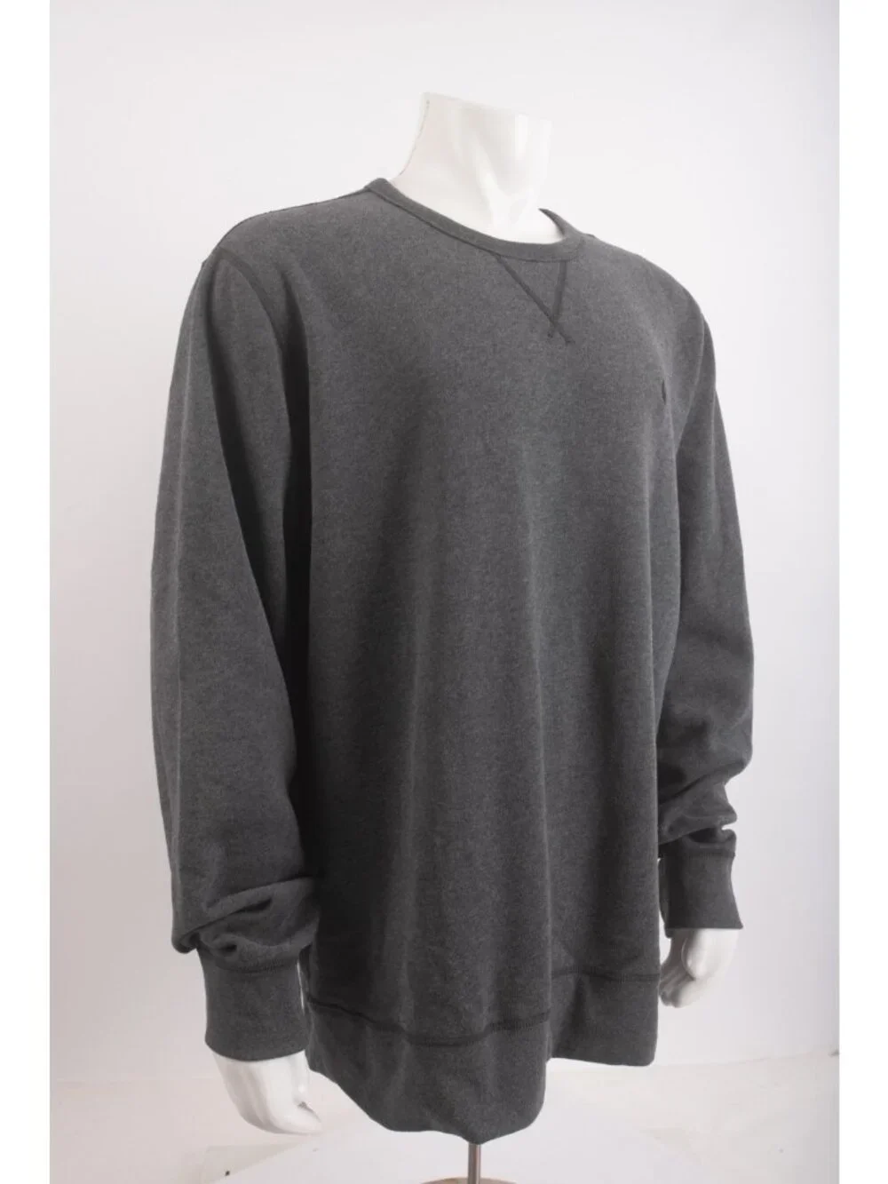 Polo Ralph Lauren Mens Fleece Crewneck Sweatshirt XXL Dark Gray Heathered NWOT